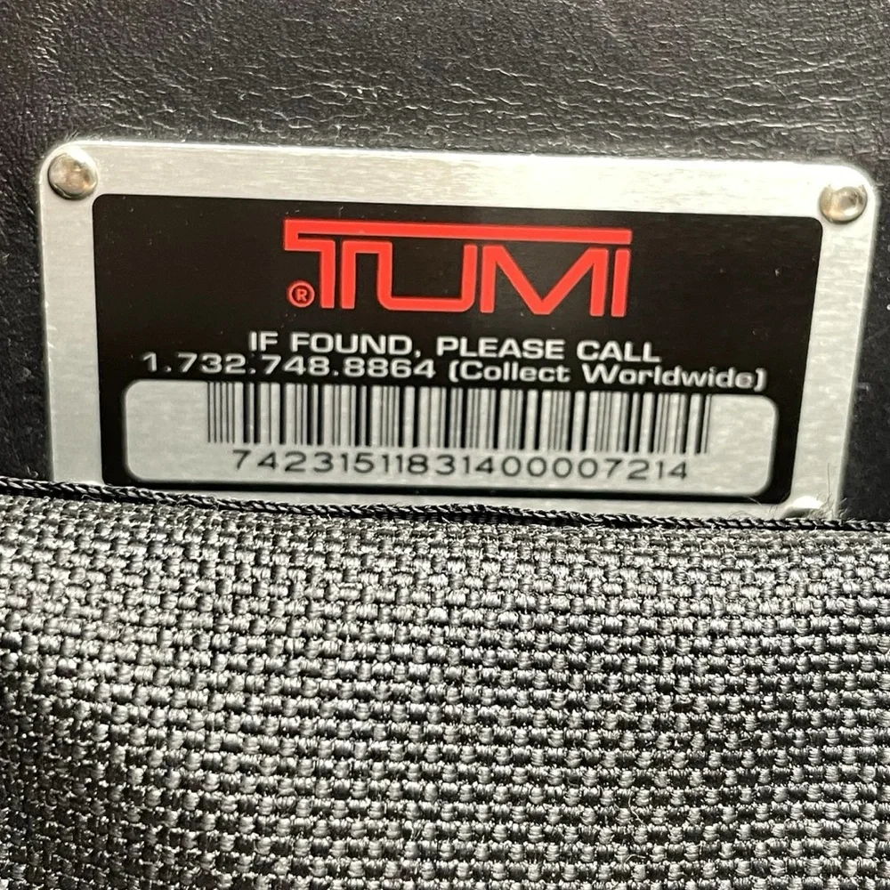 TUMI Alpha Brief Pack Backpack Laptop Tablet Black Nylon Bag 26186D4